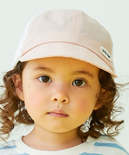 petit main（プティマイン）の「ロゴメッシュキャップ（キャップ・キッズ・ピンク/ブラック/ネイビー/エメラルド/サックスブルー・54cm/50cm/52cm）」の5枚目の写真