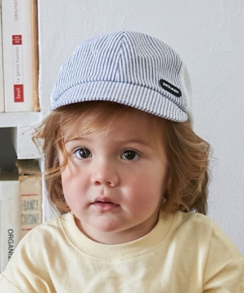 petit main（プティマイン）の「ロゴメッシュキャップ（キャップ・キッズ・ピンク/ブラック/ネイビー/エメラルド/サックスブルー・54cm/50cm/52cm）」の6枚目の写真