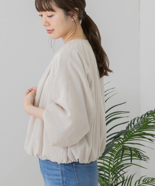 URBAN RESEARCH Sonny Label(アーバンリサーチサニーレーベル)の「ギャザーブルゾン(ブルゾン・レディース・ナチュラル/カーキ/ネイビー・FREE)」の22枚目の写真