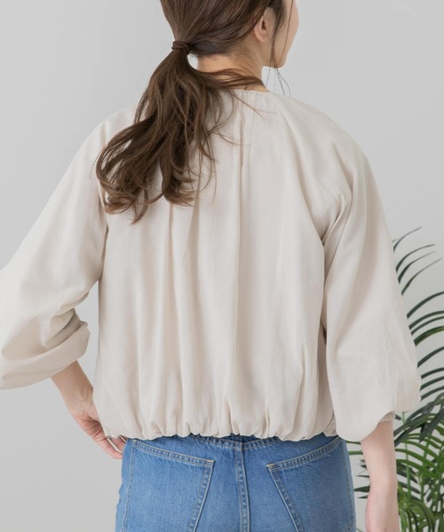 URBAN RESEARCH Sonny Label(アーバンリサーチサニーレーベル)の「ギャザーブルゾン(ブルゾン・レディース・ナチュラル/カーキ/ネイビー・FREE)」の10枚目の写真