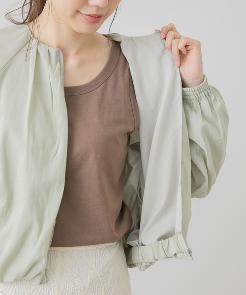 URBAN RESEARCH Sonny Label(アーバンリサーチサニーレーベル)の「ギャザーブルゾン(ブルゾン・レディース・ナチュラル/カーキ/ネイビー・FREE)」の6枚目の写真