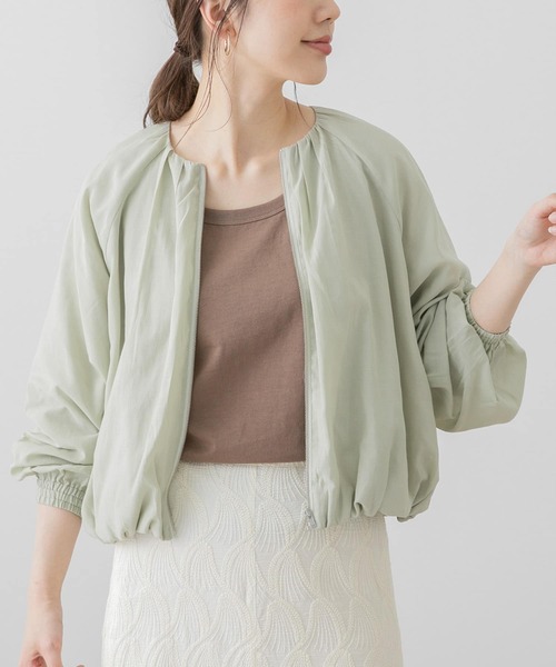URBAN RESEARCH Sonny Label(アーバンリサーチサニーレーベル)の「ギャザーブルゾン(ブルゾン・レディース・ナチュラル/カーキ/ネイビー・FREE)」の3枚目の写真