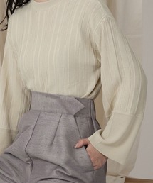 lawgy | long cuffs pleats knit(ニット/セーター)