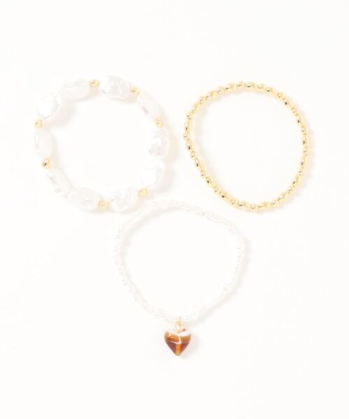 LOWRYS FARM（ローリーズファーム）の「3SETゴムブレス　273978（ブレスレット・レディース・ホワイト/その他1/ブルー系その他・FREE）」の12枚目の写真