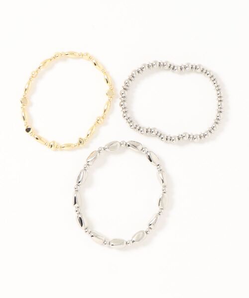 LOWRYS FARM（ローリーズファーム）の「3SETゴムブレス　273978（ブレスレット・レディース・ホワイト/その他1/ブルー系その他・FREE）」の10枚目の写真