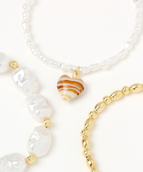 LOWRYS FARM（ローリーズファーム）の「3SETゴムブレス　273978（ブレスレット・レディース・ホワイト/その他1/ブルー系その他・FREE）」の9枚目の写真