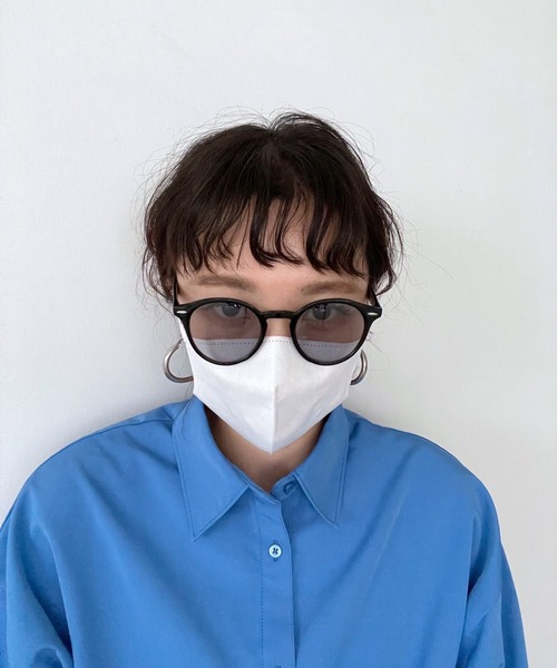 Me%（ミィパーセント）の「ポイントボストンサングラス（サングラス・レディース・ダークブラウン/ブラック系その他・FREE）」の17枚目の写真