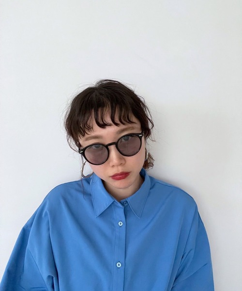 Me%（ミィパーセント）の「ポイントボストンサングラス（サングラス・レディース・ダークブラウン/ブラック系その他・FREE）」の20枚目の写真