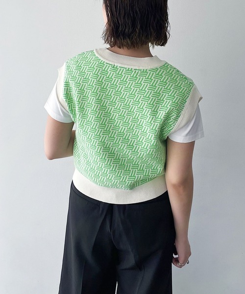 PAGEBOY（ページボーイ）の「モードキカミニベスト（ベスト・レディース・チャコールグレー/ブラック/グリーン系その他・FREE）」の21枚目の写真