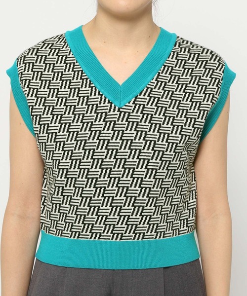 PAGEBOY（ページボーイ）の「モードキカミニベスト（ベスト・レディース・チャコールグレー/ブラック/グリーン系その他・FREE）」の8枚目の写真