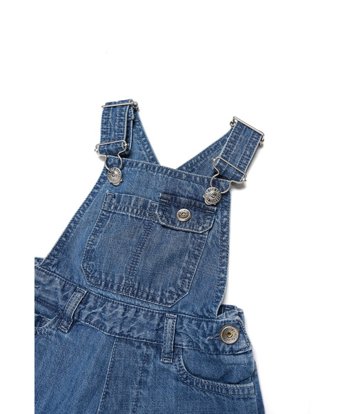 DIESEL(ディーゼル)の「DIESEL KID ベビー オーバーオール ショートパンツ デニム(サロペット/オーバーオール・キッズ・インディゴブルー・12M/18M/24M)」の2枚目の写真