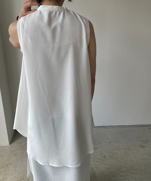 210nouve（トゥージュヌーブ）の「2WAYレイヤード風ノースリワンピース（ワンピース・レディース・ホワイト/ブラック/レッド/グリーン・FREE）」の10枚目の写真