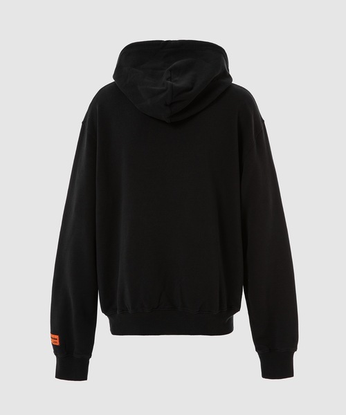 HERON PRESTON（ヘロンプレストン）の「HOODIE LOGO RECYCLED COTTON（パーカー・メンズ・ブラック・M/L）」の4枚目の写真