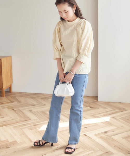 titivate(ティティベイト)の「編みハンドル2wayミニバッグ(ショルダーバッグ・レディース・ブルー/イエロー/ホワイト・FREE)」の16枚目の写真