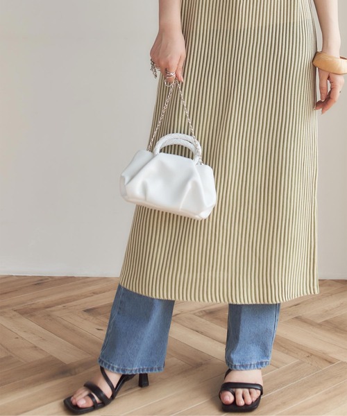 titivate(ティティベイト)の「編みハンドル2wayミニバッグ(ショルダーバッグ・レディース・ブルー/イエロー/ホワイト・FREE)」の20枚目の写真