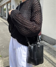 Chikashitsu + | 【Chikashitsu +/チカシツプラス】square pouch bag/スクエアポーチバッグ shoulder bag ショルダーバッグ quilting bag キルティングバッグ ミニバッグ(ショルダーバッグ)