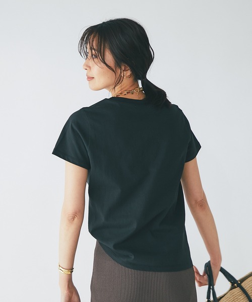 RIVE DROITE(リヴドロワ)の「CuisineTシャツ(Tシャツ/カットソー・レディース・ホワイト/ブラック・FREE)」の10枚目の写真