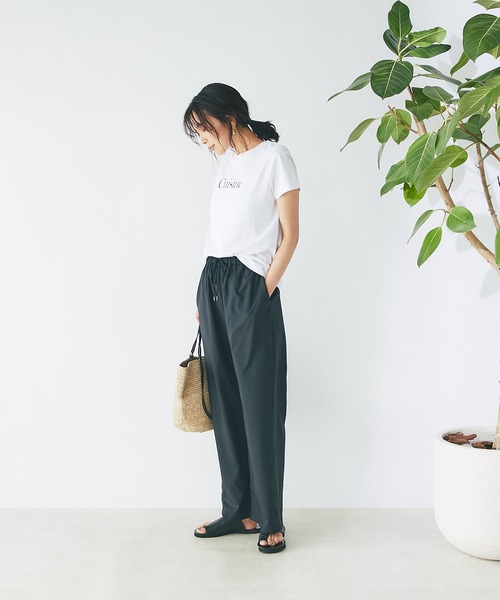 RIVE DROITE(リヴドロワ)の「CuisineTシャツ(Tシャツ/カットソー・レディース・ホワイト/ブラック・FREE)」の12枚目の写真