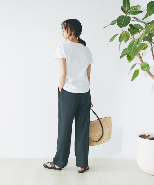 RIVE DROITE(リヴドロワ)の「CuisineTシャツ(Tシャツ/カットソー・レディース・ホワイト/ブラック・FREE)」の13枚目の写真