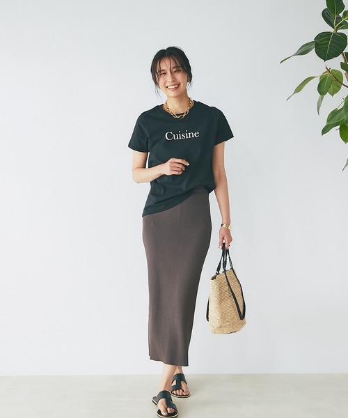 RIVE DROITE(リヴドロワ)の「CuisineTシャツ(Tシャツ/カットソー・レディース・ホワイト/ブラック・FREE)」の14枚目の写真