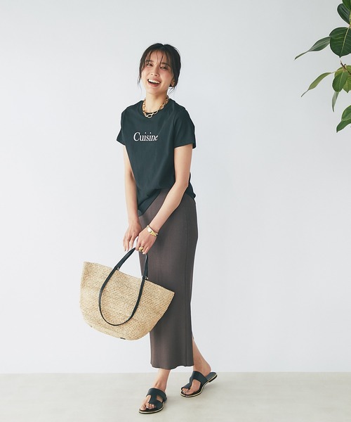 RIVE DROITE(リヴドロワ)の「CuisineTシャツ(Tシャツ/カットソー・レディース・ホワイト/ブラック・FREE)」の15枚目の写真