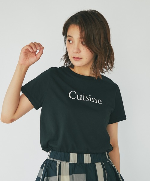 RIVE DROITE(リヴドロワ)の「CuisineTシャツ(Tシャツ/カットソー・レディース・ホワイト/ブラック・FREE)」の21枚目の写真