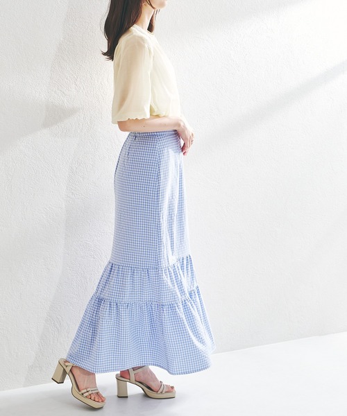 acro（アクロ）の「シアーパフスリーブ/AC1372（シャツ/ブラウス・レディース・ホワイト/ブラック/イエロー・ﾌﾘ-）」の17枚目の写真