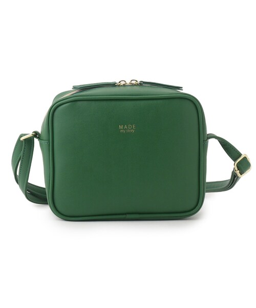 DRESKIP(ドレスキップ)の「◆スクエアショルダーバッグ(ショルダーバッグ・レディース・グレー/オレンジ/グリーン/アイボリー・00)」の4枚目の写真