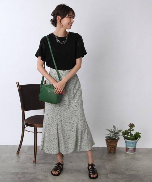 DRESKIP(ドレスキップ)の「◆スクエアショルダーバッグ(ショルダーバッグ・レディース・グレー/オレンジ/グリーン/アイボリー・00)」の15枚目の写真