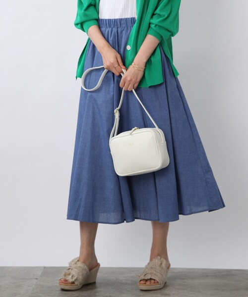 DRESKIP(ドレスキップ)の「◆スクエアショルダーバッグ(ショルダーバッグ・レディース・グレー/オレンジ/グリーン/アイボリー・00)」の18枚目の写真