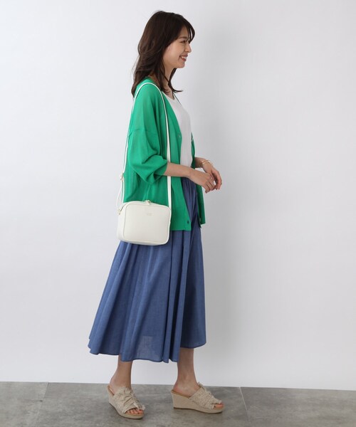 DRESKIP(ドレスキップ)の「◆スクエアショルダーバッグ(ショルダーバッグ・レディース・グレー/オレンジ/グリーン/アイボリー・00)」の19枚目の写真