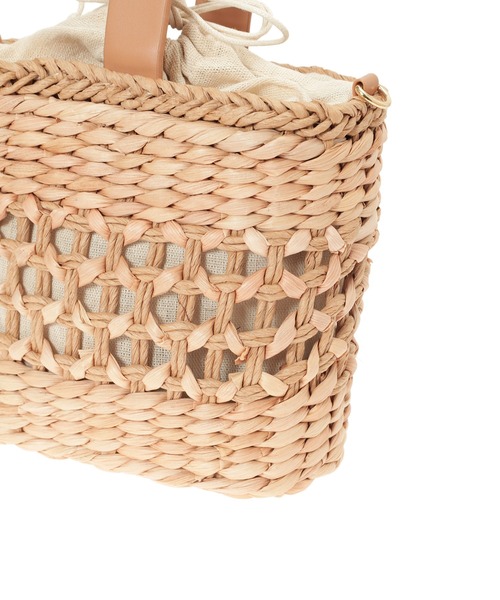 Edit Sheen（エディットシーン）の「レザーハンドルかごバッグ（かごバッグ・レディース・アイボリー/ベージュ・FREE）」の16枚目の写真