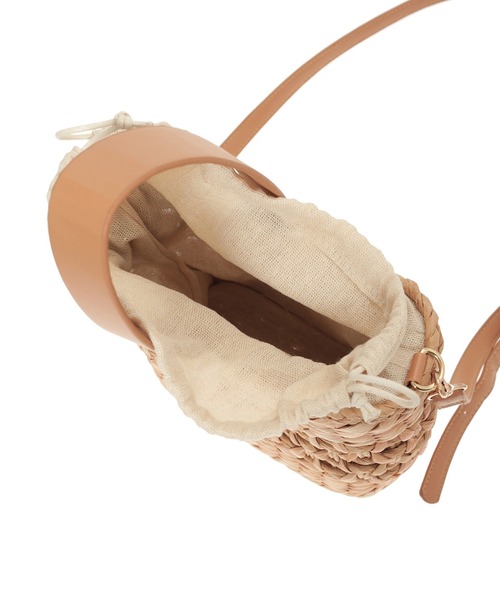 Edit Sheen（エディットシーン）の「レザーハンドルかごバッグ（かごバッグ・レディース・アイボリー/ベージュ・FREE）」の18枚目の写真