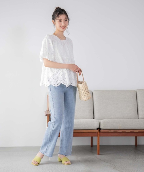 Edit Sheen（エディットシーン）の「レザーハンドルかごバッグ（かごバッグ・レディース・アイボリー/ベージュ・FREE）」の15枚目の写真