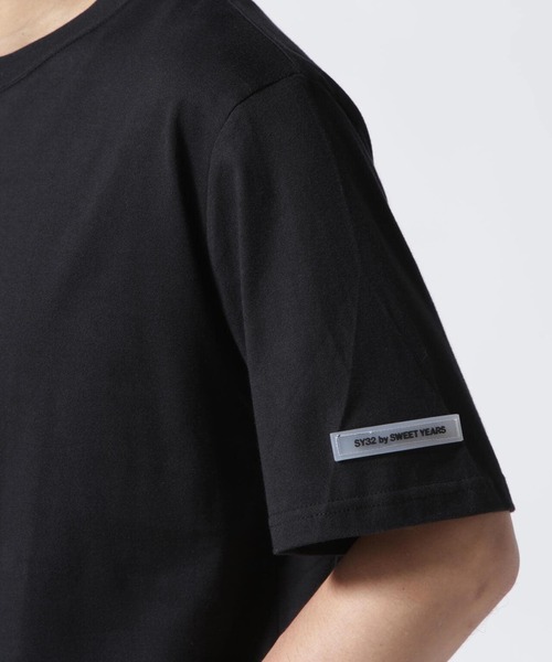 SY32 by SWEET YEARS（エスワイサーティトゥバイスィートイヤーズ）の「SY32 by SWEETYEARS /エスワイサーティトゥバイ スィートイヤーズ/BORDER MIXLOGO BIG TEE（Tシャツ/カットソー・メンズ・ホワイト/ブラック・FREE）」の19枚目の写真