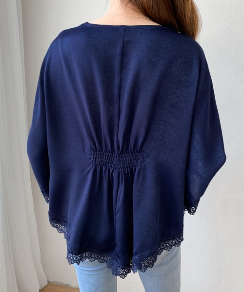 ABITOKYO(アビトーキョー)の「カラー刺繍ブラウス(シャツ/ブラウス・レディース・ベージュ/ネイビー/ホワイト・S/M)」の17枚目の写真