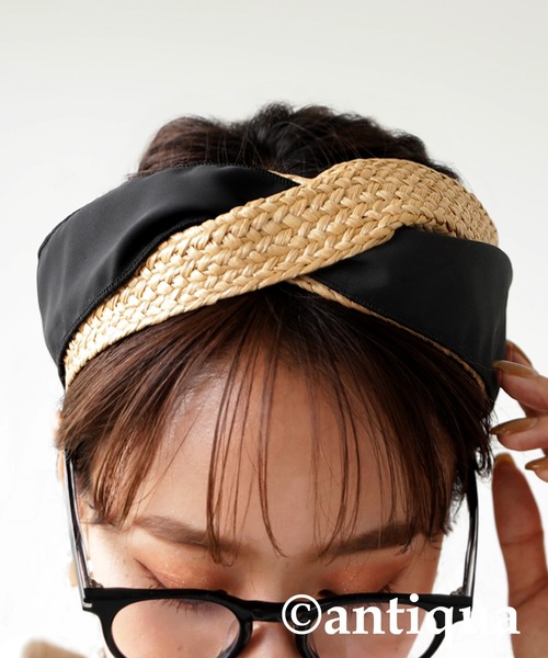 antiqua（アンティカ）の「ラタンターバン（ヘアバンド・レディース・ナチュラル・FREE）」の8枚目の写真