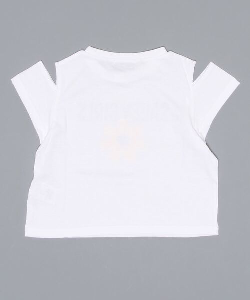 by LOVEiT（バイラビット）の「デイジースリット半袖Tシャツ（Tシャツ/カットソー・キッズ・ブラック/オフホワイト/グリーン・140cm/160cm/130cm/120cm/150cm）」の8枚目の写真