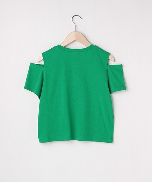 by LOVEiT（バイラビット）の「デイジースリット半袖Tシャツ（Tシャツ/カットソー・キッズ・ブラック/オフホワイト/グリーン・140cm/160cm/130cm/120cm/150cm）」の11枚目の写真