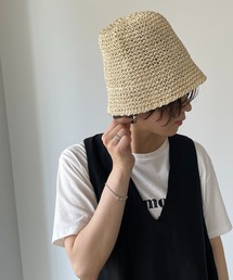 210nouve（トゥージュヌーブ）の「ペーパーバケットハット（ハット）」