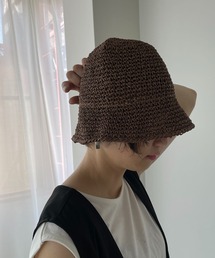 210nouve（トゥージュヌーブ）の「ペーパーバケットハット（ハット）」