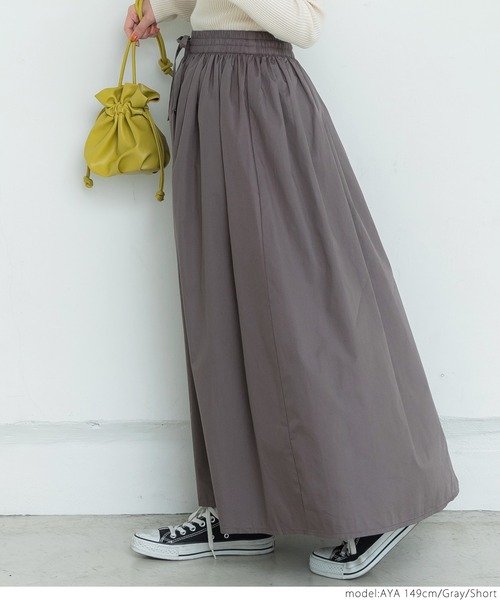 coca（coca）（コカ）の「ポプリンスカート（スカート・レディース・ブラック/グレー/レッド/アイボリー・SHORT/LONG）」の13枚目の写真