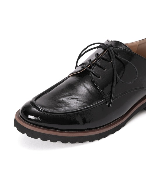 ROPE' PICNIC（ロペピクニック）の「軽量タンクソールモカレースアップシューズ（ドレスシューズ・レディース・ブラック/ダークブラウン・23.5cm/24.5cm/23.0cm/24.0cm）」の7枚目の写真