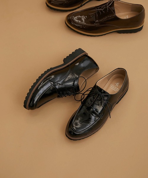 ROPE' PICNIC（ロペピクニック）の「軽量タンクソールモカレースアップシューズ（ドレスシューズ・レディース・ブラック/ダークブラウン・23.5cm/24.5cm/23.0cm/24.0cm）」の15枚目の写真
