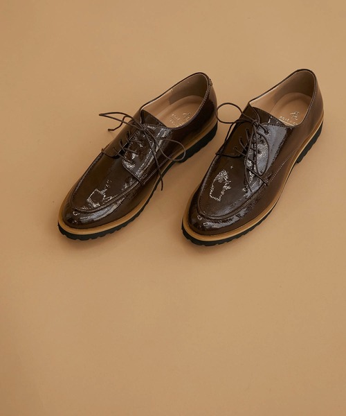 ROPE' PICNIC（ロペピクニック）の「軽量タンクソールモカレースアップシューズ（ドレスシューズ・レディース・ブラック/ダークブラウン・23.5cm/24.5cm/23.0cm/24.0cm）」の14枚目の写真