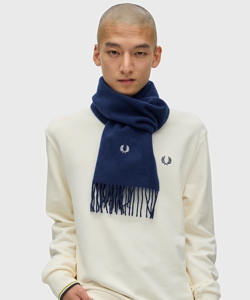 【新品未使用】FRED PERRY ラムウールマフラー Lambswool Scarf／ラムウールマフラー（マフラー）｜FRED PERRY