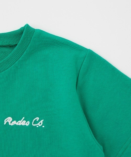 RODEO CROWNS WIDE BOWL（ロデオクラウンズワイドボウル）の「キッズコーデュロイパッチTシャツ（Tシャツ/カットソー・キッズ・グリーン/ブラック/オフホワイト・130/140/120/110）」の10枚目の写真