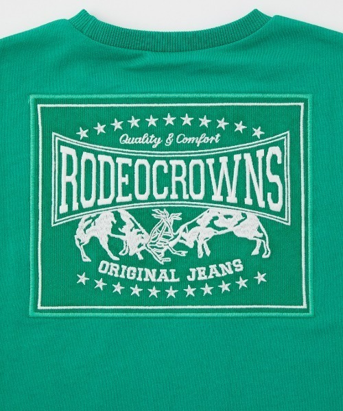 RODEO CROWNS WIDE BOWL（ロデオクラウンズワイドボウル）の「キッズコーデュロイパッチTシャツ（Tシャツ/カットソー・キッズ・グリーン/ブラック/オフホワイト・130/140/120/110）」の6枚目の写真