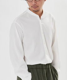 EDIFICE SELECT | ウォッシャブル ツイル バンドカラー シャツ(シャツ/ブラウス)