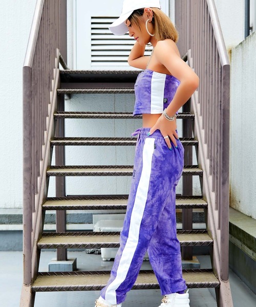 babyShoop（ベイビーシュープ）の「1995タイダイ柄セットアップ